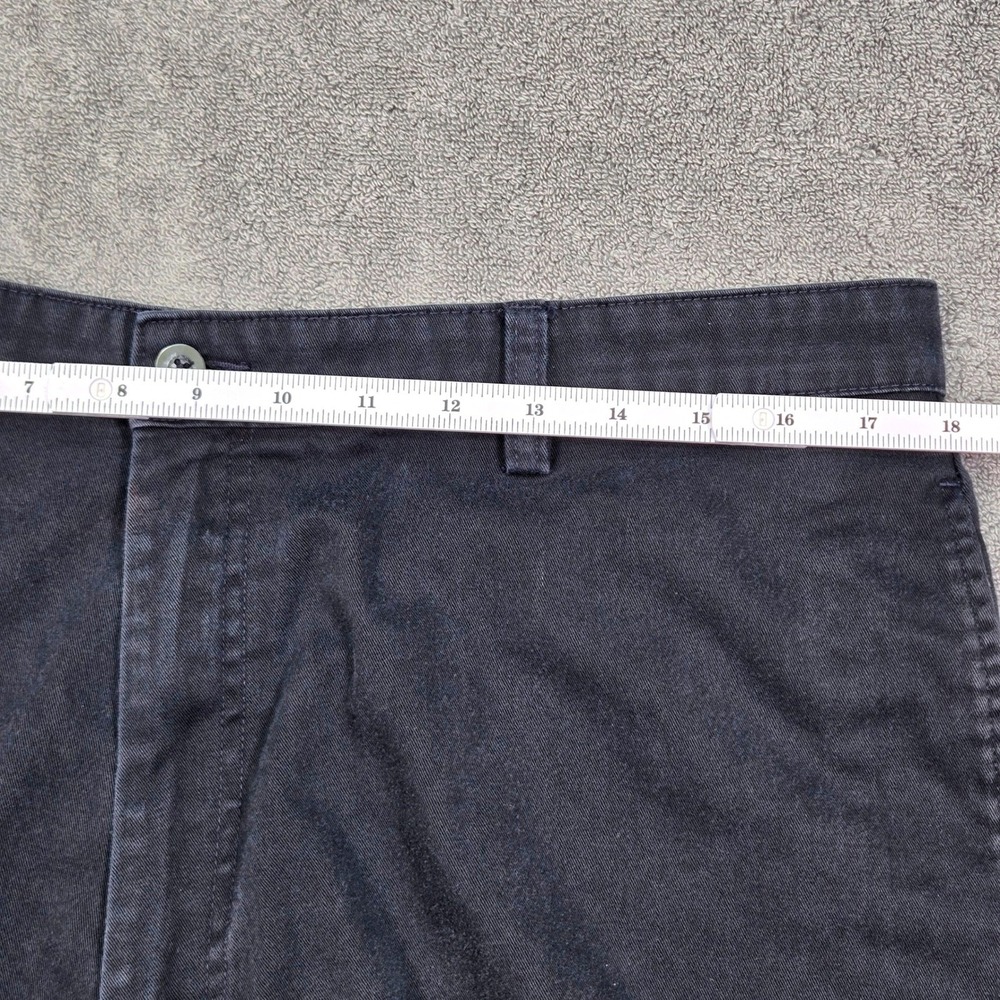 Chaps Ralph Lauren Chino Shorts‎ Mens 36 Navy Blue Good Cotton Flat Front 70901M - Picture 7 of 16